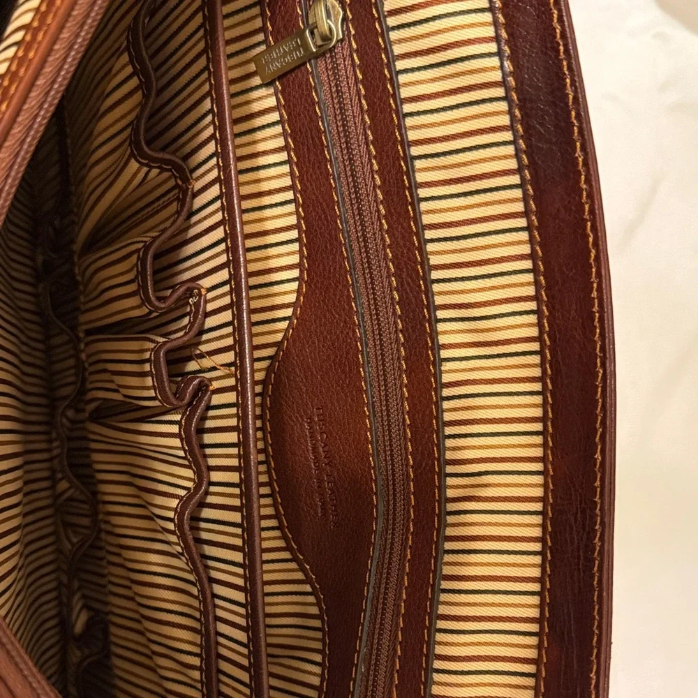 Tuscany Leather Deep Brown Briefcase